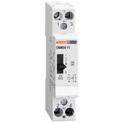 Contattore modulare con leva di comando manuale 32A bobina 2Z 24 VAC/DC CNM3220024 (1/3)