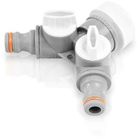 RACCORDO A T LINEA BIANCA CON VALVOLE BRADAS DA 1"-3/4"" (1/4)