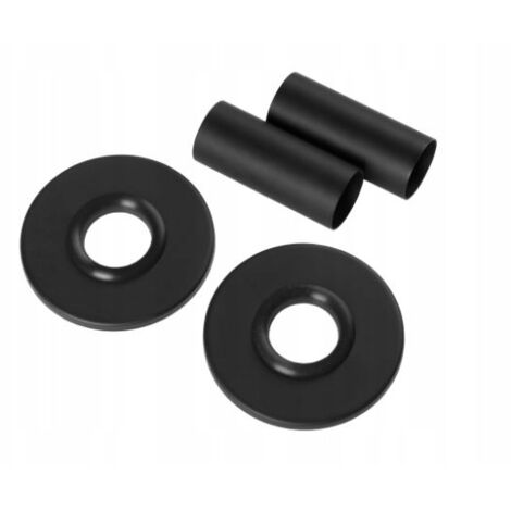 KIT DI MASCHERATURA PER COLLEGAMENTO TUBO RADIATORE NERO SINGOLO INVENA (1/2)