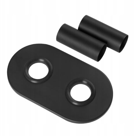 KIT DI MASCHERATURA PER IL COLLEGAMENTO DEL TUBO DEL RADIATORE NERO DOPPIO INVENA (1/2)