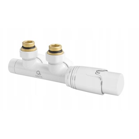 VALVOLA TERMOSTATICA COMBINATA PEX RAME BIANCO (1/3)