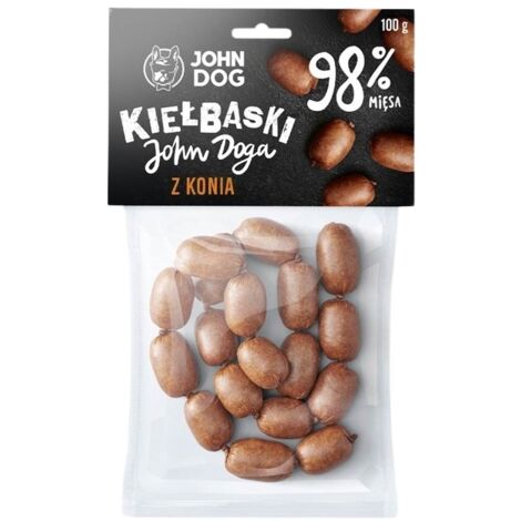 Snack Per Cani Flamingo Cocktail – Mini Salsicce Al Cavallo – 12 Pezzi 120g – Senza Zucchero E Additivi