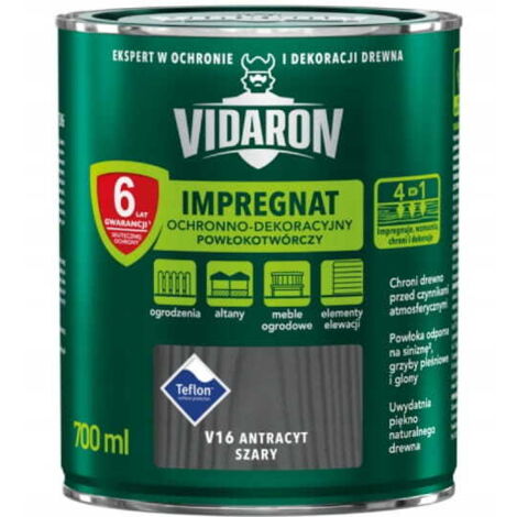 VIDARON RIVESTIMENTO IMPREGNANTE PROTETTIVO E DECORATIVO GRIGIO ANTRACITE V16 0,7L