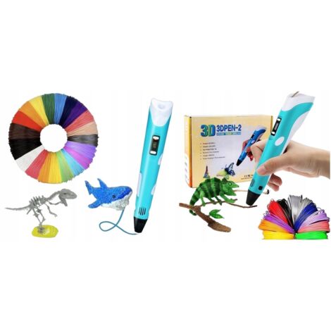 DreamCraft PENNA 3D 3D BLU SET XXL FILAMENTO LIBRO 110M