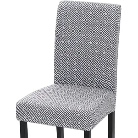 FODERA PER SEDIA CON MOTIVO GRIGIO SCURO (1/5)