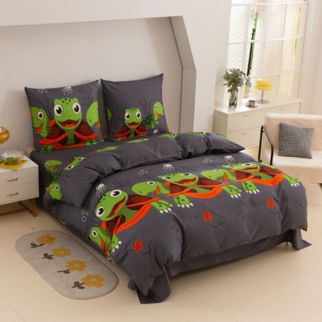 Biancheria da letto per bambini in cotone 140x200 - Tartarughe