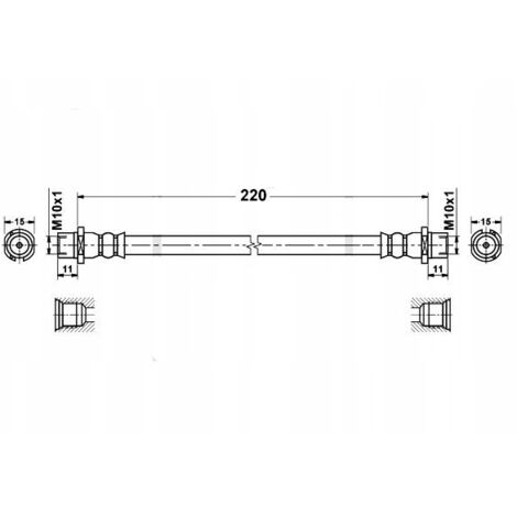 Delphi LH0404 Tubo flessibile del freno