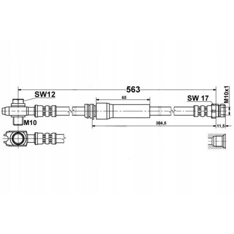 Kit Tubo Freno Idraulico Per Mountain Bike VGEBY 3m - Ricambio Per M315, M335, M395 Con Raccorderia - 4