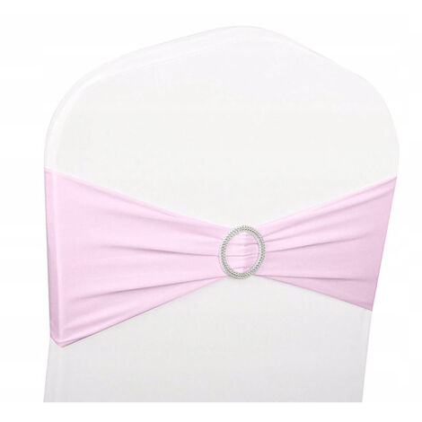 FASCIA PER CAPELLI CON FIOCCO ROSA elastica per sedia (1/2)
