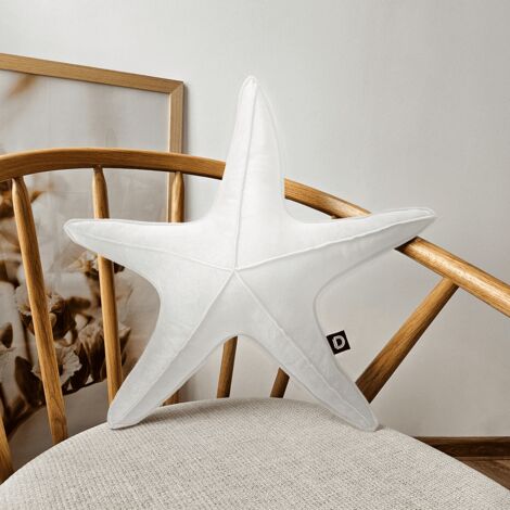 Cuscino grande a forma di stella marina VELVET VE2200  bianco (1/2)
