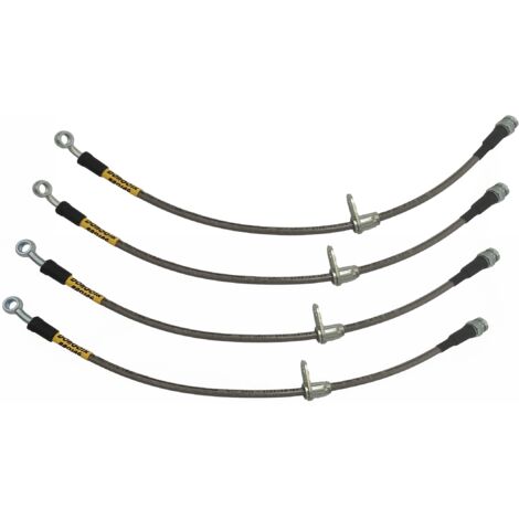 Tubo dell'olio del freno per moto, 50 cm, 120 cm, tubo del freno intrecciato in acciaio, frizione per tubo dell'olio di guida della frizione, tubo del freno della moto (500 mm-blu