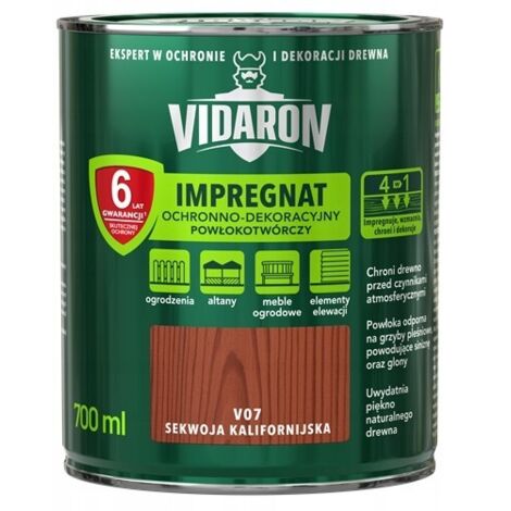 VIDARON IMPREGNANTE PROTETTIVO E DECORATIVO FILMFORMANTE CALIFORNIAN SEQUOIA V07 0,7L
