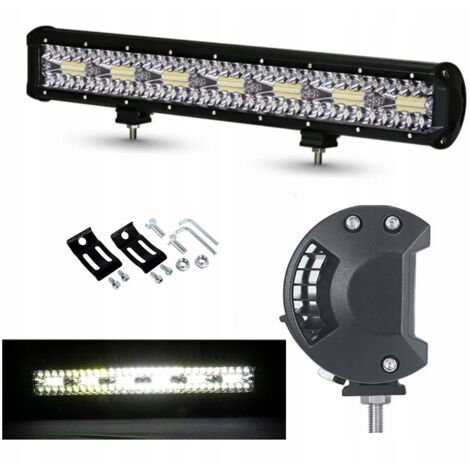 BARRA LAMPADA DA LAVORO A PANNELLO LED 52 cm 420W 12 24V CREE LONG-RANGE QUAD (1/5)
