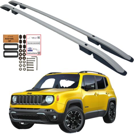 Barre portatutto JEEP RENEGADE SUV 2014- Alluminio Resistente Solido