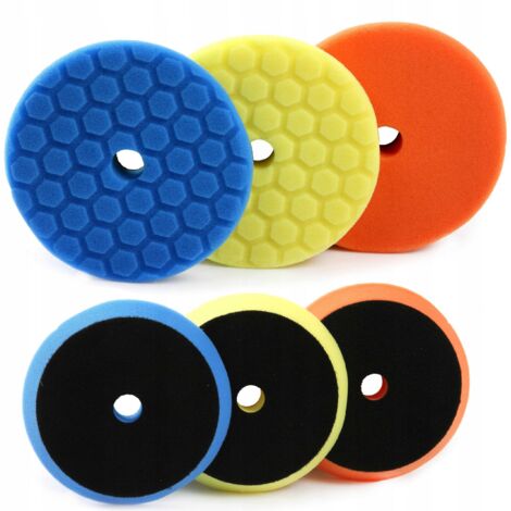 Adam's – Set Di 4 Tamponi Per Lucidatura Auto Da 5,5'' – Kit Con Microfibra E Schiuma Per Correzione E Finitura - 3