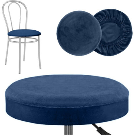 Fodera per sedia ROTONDA in VELLUTO BLU NAVY