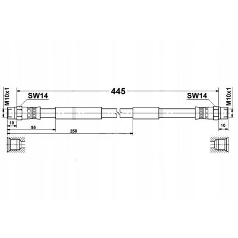 Quinton Hazell BFH5538 Tubo Freno Flessibile – Ricambio Per Opel Meriva, Zafira, Astra