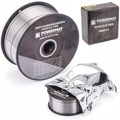 FILO PER SALDATURA AUTOSCHERMATO FLUX 0,8 mm 1 KG FCAW POWERMAT