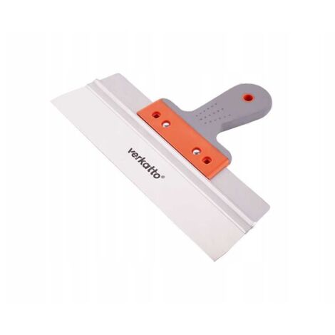 SPATOLA PER FACCIATE IN ACCIAIO INOX V-PLUS 200 mm CON MANICO IN GOMMA LISCIA VERKATTO