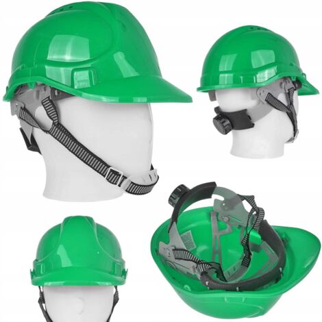 Casco di sicurezza regolabile per edilizia - verde (50)