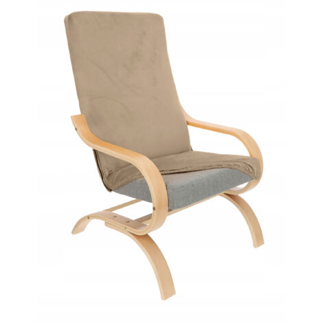 Fodera Elasticizzata Per Poltrona Relax Malta | Tessuto Jacquard Beige C02 | Vestibilità Perfetta Con Poggiapiedi | Lavabile - 2