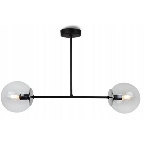 LAMPADA A SOSPENSIONE MODERNA CON SFERE DI VETRO E LAMPADARIO A LED