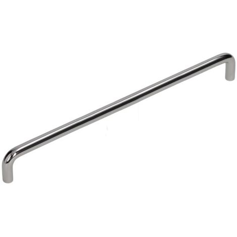 Kibath Maniglia Di Sicurezza Liscia In Acciaio Inox 304, 30 Cm, Finitura Cromata Lucida, 6 Punti Ancoraggio, Viti E Tasselli Inclusi, Per Bagno E Disabili