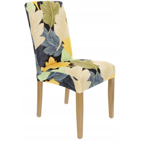 COPRISEDIA BEIGE ELASTICO CON MOTIVO FOGLIE GIALLE [21CA] (1/5)