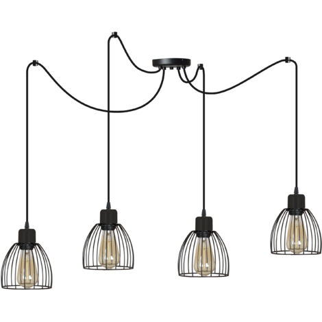 Lampada a ragno industriale da loft sospesa in vari colori