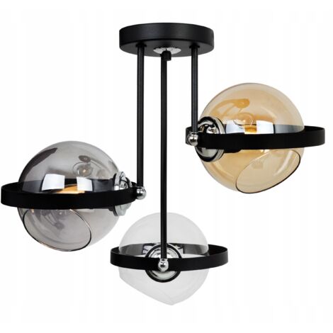 LAMPADA A SOSPENSIONE MODERNA CON ANELLO IN VETRO MIX
