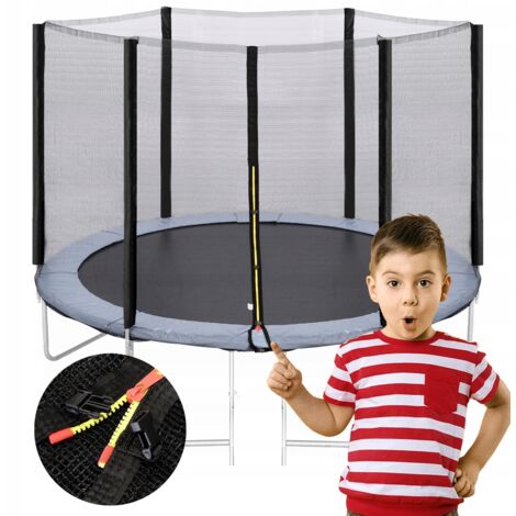 RETE PER TRAMPOLINO 10FT 300/305/312 cm per 6 PALI RESISTENTE E DUREVOLE
