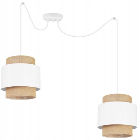 DecHome Lampada A Sospensione Stile Boho Chic In Iuta Paralume Monoluce Cupola Attacco E27 Dimensioni 31x60 Cm Besta P 448572