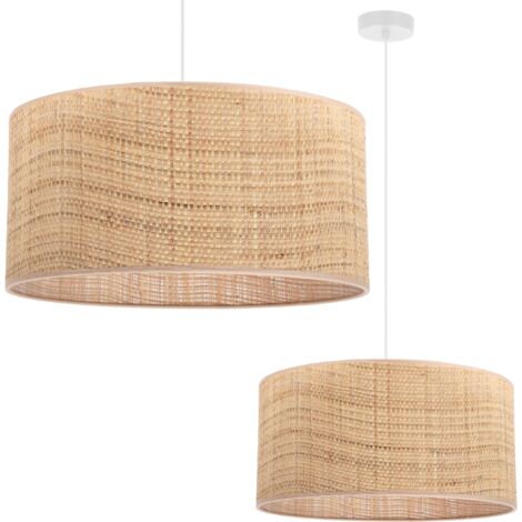 Shurzzesj Paralume decorativo in rattan per lampada a sospensione, tessuto a mano, elegante paralume da appendere, paralume per cucina a isola