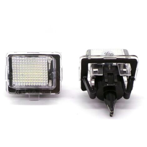 POPMOTORZ LED Luci Targa, 2 Pezzi Luce Targa a LED 2835 SMD con Canbus Sesign Senza Errori Bianco Installazione Semplice per S-koda Octavia II 1Z Limousine Octavia II 1Z kombi Rommester 5J