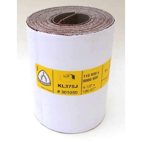 KLINGSPOR KL375J rotolo di tela abrasiva 115x5m gr.40