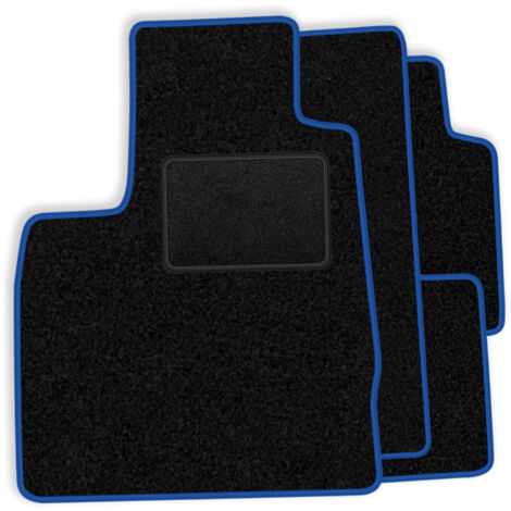 [BLM]FI026 blu - Set di tappetini in velluto adatti per Fiat Punto Evo 2009-2012 - finiture blu (1/5)