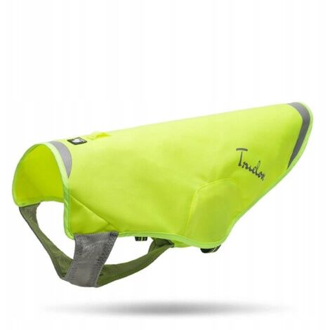 Truelove Gilet riflettente per cani giallo antipioggia L