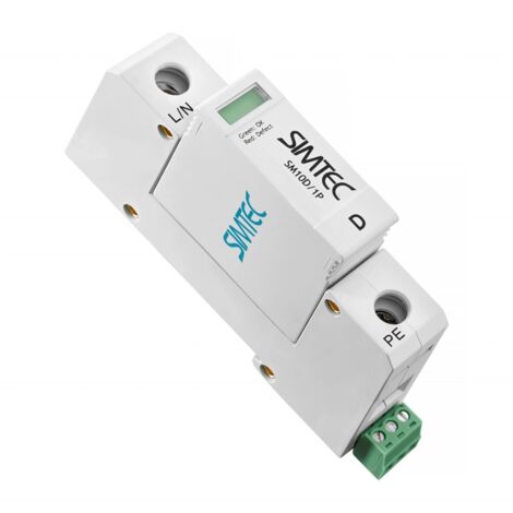 Scaricatore di sovratensione D 1P 10kA SIMTEC SM10D/1P - 85301000 (1/4)