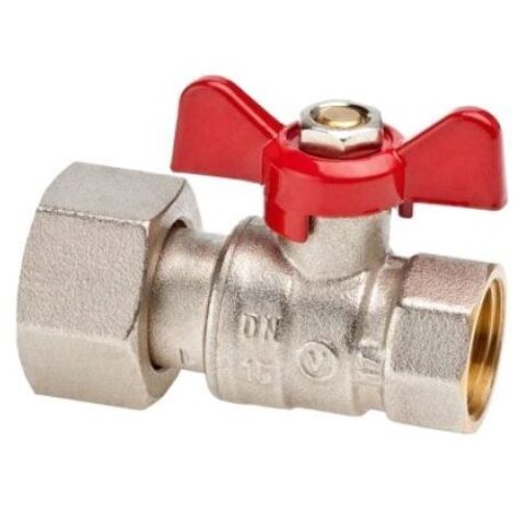 VALVOLA SFERA 90 gradi NI A STRINGERE TUBO AL - PEX/MASCHIO diametro 20