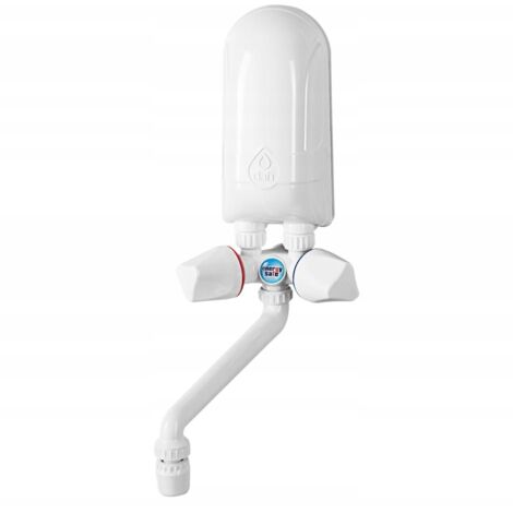 Scaldabagno istantaneo Dafi da 5,5 kW con batteria bianca da 230 V
