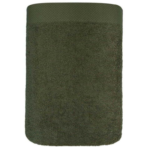 Asciugamano 50x90 Boho verde spesso 100% cotone 500g morbido Premium