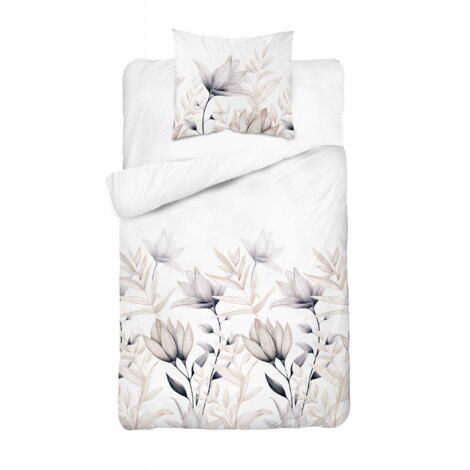Morbuy Set Biancheria Da Letto In Raso 135x200 Cm - Copripiumino Con Cerniera E Federa 80x80 Cm, Morbido E Fresco Come La Seta, Nero - 2