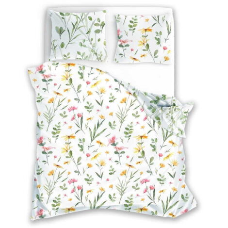 Biancheria da letto in raso 160x200 Milagro Flower Meadow (1/4)