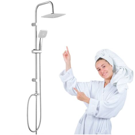 Set doccia a pioggia quadrato cromato Kuchinox ONDO (1/5)