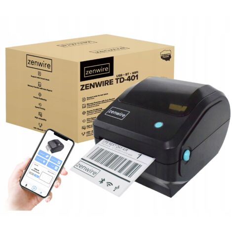 Stampante per etichette Zenwire TD-401 da 4 pollici USB+BT+Wifi