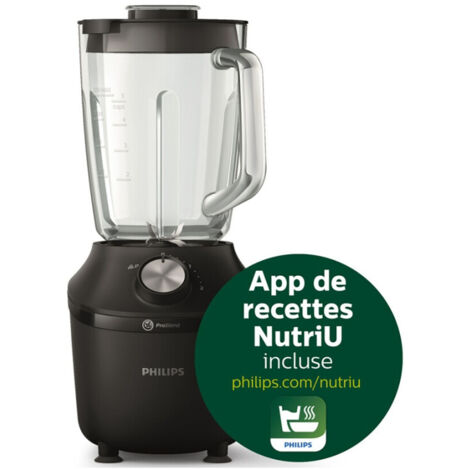 Frullatore Philips 600W 600 W 2 L Nero