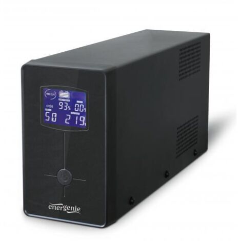 Sistema di Alimentazione SAI Gembird 3000 VA con USB, Display LCD, Tempo di Risposta 10 ms, Potenza 3 kVA, Nero (1/4)