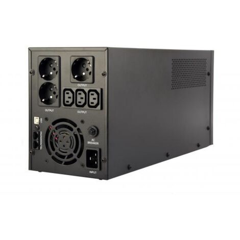 Onduleur Gembird upsrack de la CE de 13 Onduleur avec AVR, 3000 Noir