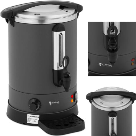 Scaldabagno a doppia parete con scolapiatti 13,5 L 2500 W grigio (1/5)