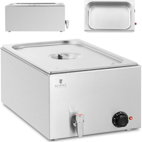 Scaldavivande elettrico bagnomaria con rubinetto GN 1/1 600 W (1/5)